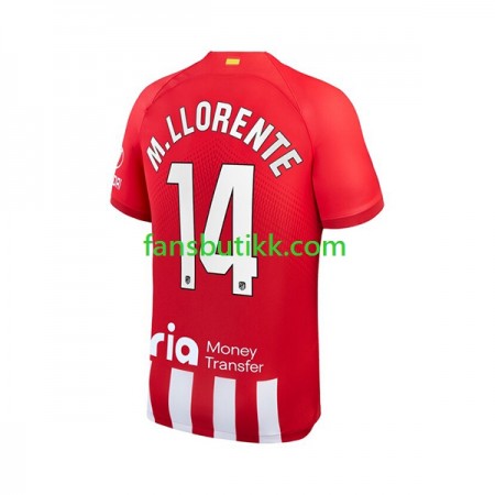 Fotballdrakt Atlético Madrid 2 Marcos Llorente 14 Hjemmetrøye 2023-2024 Kortermet